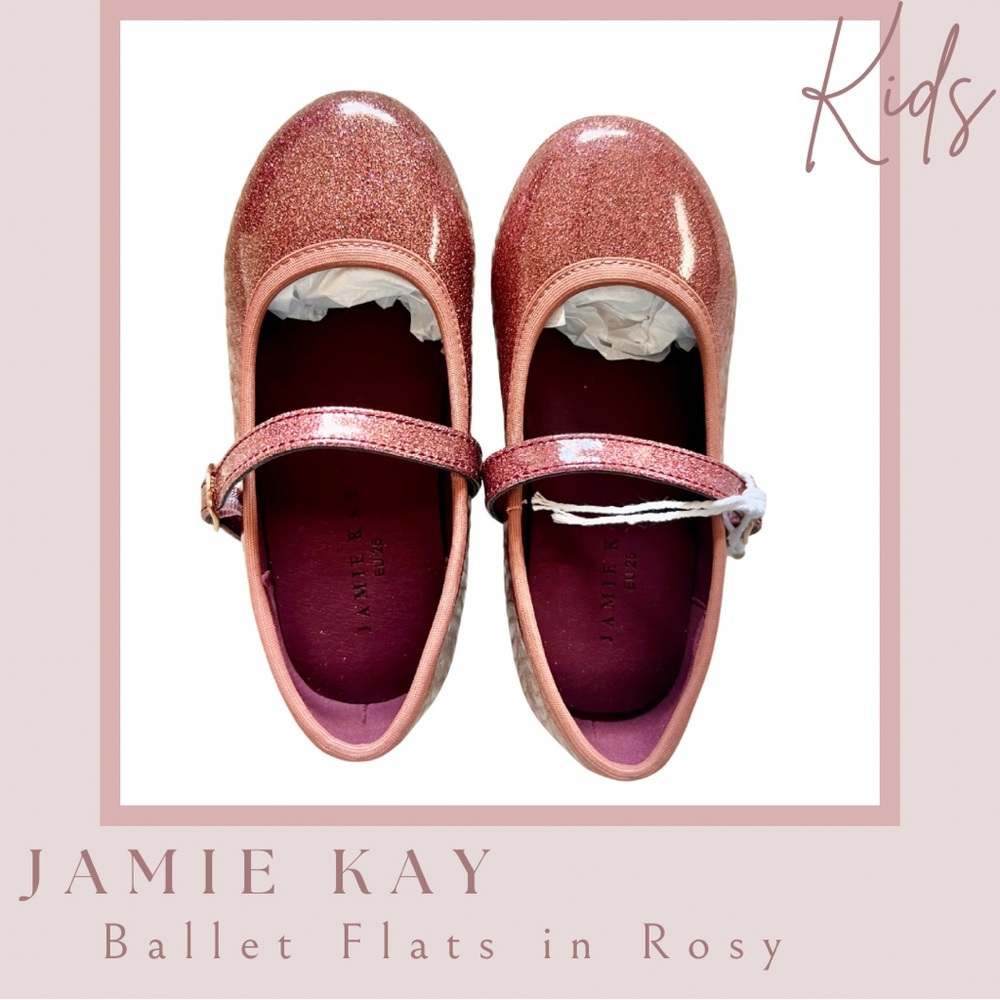 NWT Jamie Kay Ballet Flats in Rosy